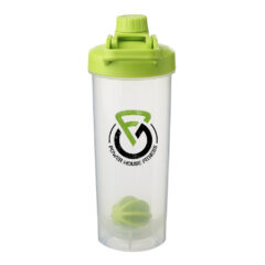 Olympian Plastic Shaker Bottle with Mixer – 24 oz - lime