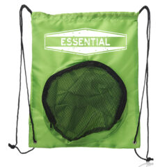 Tybee Ball Carrier Drawstring Sports Pack - lime