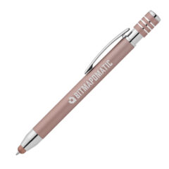 Marin Softy Metallic Pen with Stylus - msf-rose-gold-7605