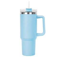 Hippo Vacuum Insulated Mug with Straw – 40 oz - s910-11-front-blank