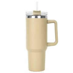 Hippo Vacuum Insulated Mug with Straw – 40 oz - s910-17-front-blank