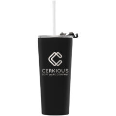 Excalibur Double Wall Stainless Tumbler with Straw – 22 oz - wcx-l_12