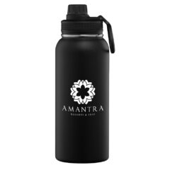 Alaska Double Wall Stainless Steel Water Bottle – 35 oz - wdb-black