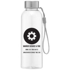 Skye RPET Water Bottle with Wrist Strap – 17 oz - wds-clear_1