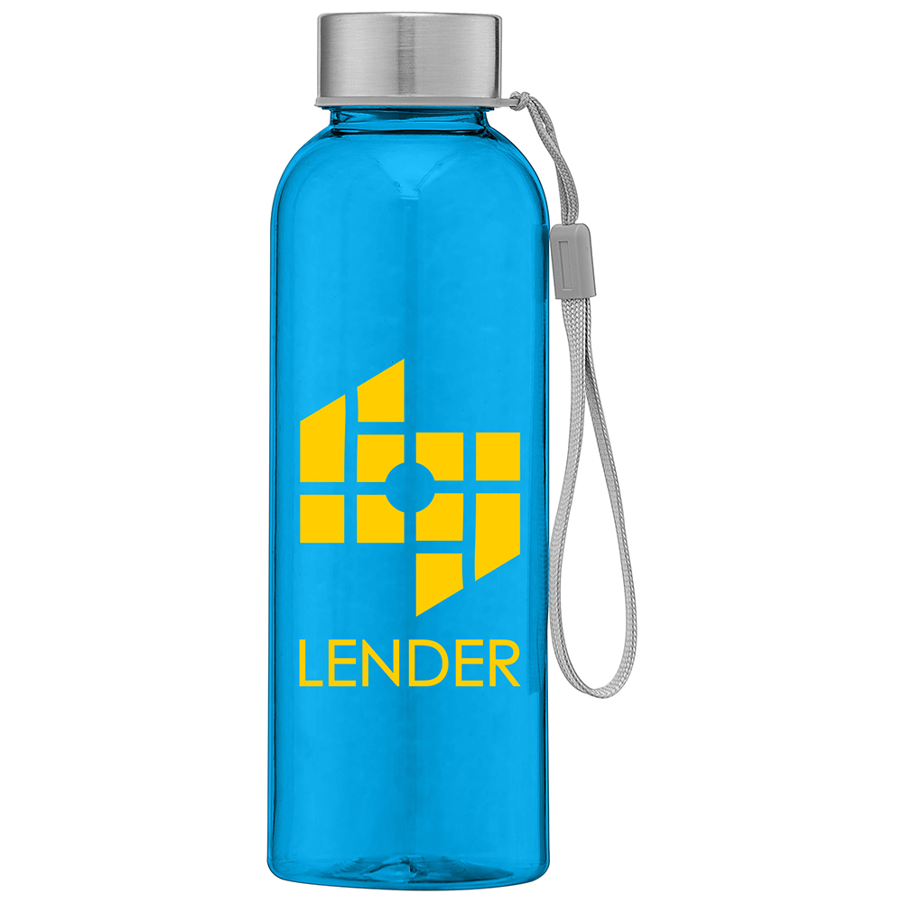 Skye RPET Water Bottle with Wrist Strap – 17 oz - wds-dark-blue-2945