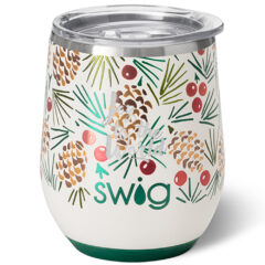 Swig Life™ All Spruced Up Stainless Steel Wine Tumbler – 12 oz - 50093_WHT_Laser