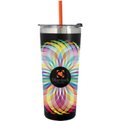 Full Color Colma Basics Tumbler – 24 oz - 55806_BLKORN_Megabrite