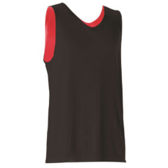 Alleson Athletic Youth Reversible Tank - Alleson_Athletic_506CRY_Black-_Red_Side_High
