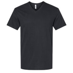 American Apparel Unisex CVC V-Neck Tee - American_Apparel_2006CVC_Black_Front_High