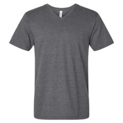 American Apparel Unisex CVC V-Neck Tee - American_Apparel_2006CVC_Heather_Charcoal_Front_High