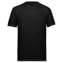 Augusta Sportswear Youth Super Soft-Spun Poly T-Shirt - Augusta_Sportswear_6843_Black_Front_High