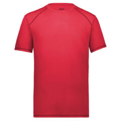 Augusta Sportswear Youth Super Soft-Spun Poly T-Shirt - Augusta_Sportswear_6843_Scarlet_Front_High