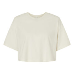 BELLA + CANVAS Women’s Jersey Crop Tee - BELLA__CANVAS_6482_Vintage_White_Front_High