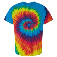 Colortone Multi-Color Tie-Dyed T-Shirt - Colortone_1000_Reactive_Rainbow_Front_High