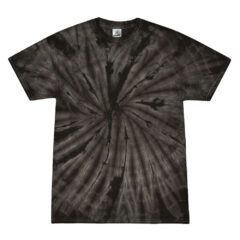 Colortone Multi-Color Tie-Dyed T-Shirt - Colortone_1000_Spider_Black_Front_High