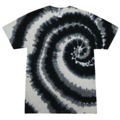 Colortone Multi-Color Tie-Dyed T-Shirt - Colortone_1000_Swirl_Black_Front_High