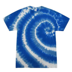 Colortone Multi-Color Tie-Dyed T-Shirt - Colortone_1000_Swirl_Blue_Front_High