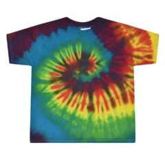 Colortone Toddler Tie-Dyed T-Shirt - Colortone_1160_Reactive_Rainbow_Front_High