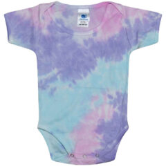 Colortone Infant Tie-Dyed Onesie - Colortone_5100_Cotton_Candy_Front_High