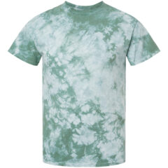 Dyenomite Youth Crystal Tie-Dyed T-Shirt - Dyenomite_20BCR_Moss_Front_High