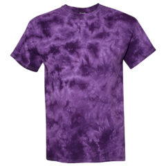 Dyenomite Youth Crystal Tie-Dyed T-Shirt - Dyenomite_20BCR_Purple_Front_High