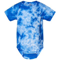 Dyenomite Infant Crystal Tie-Dyed Onesie - Dyenomite_340CR_Royal_Front_High