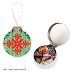 Ornament – Full Color Tin with Optional Filler - 1913_WHT_ChocolateBars_Colorbrite