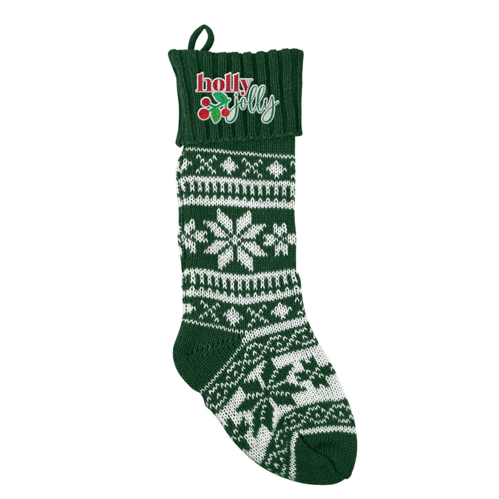 Holiday Stocking - 1938_GRN_Embroidery