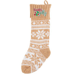 Holiday Stocking - 1938_TAN_Embroidery