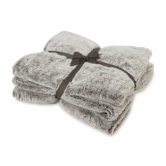 Luxe Faux Fur Throw Blanket - Luxe Faux Fur Throw Blanket 8211 ex coordinating bow