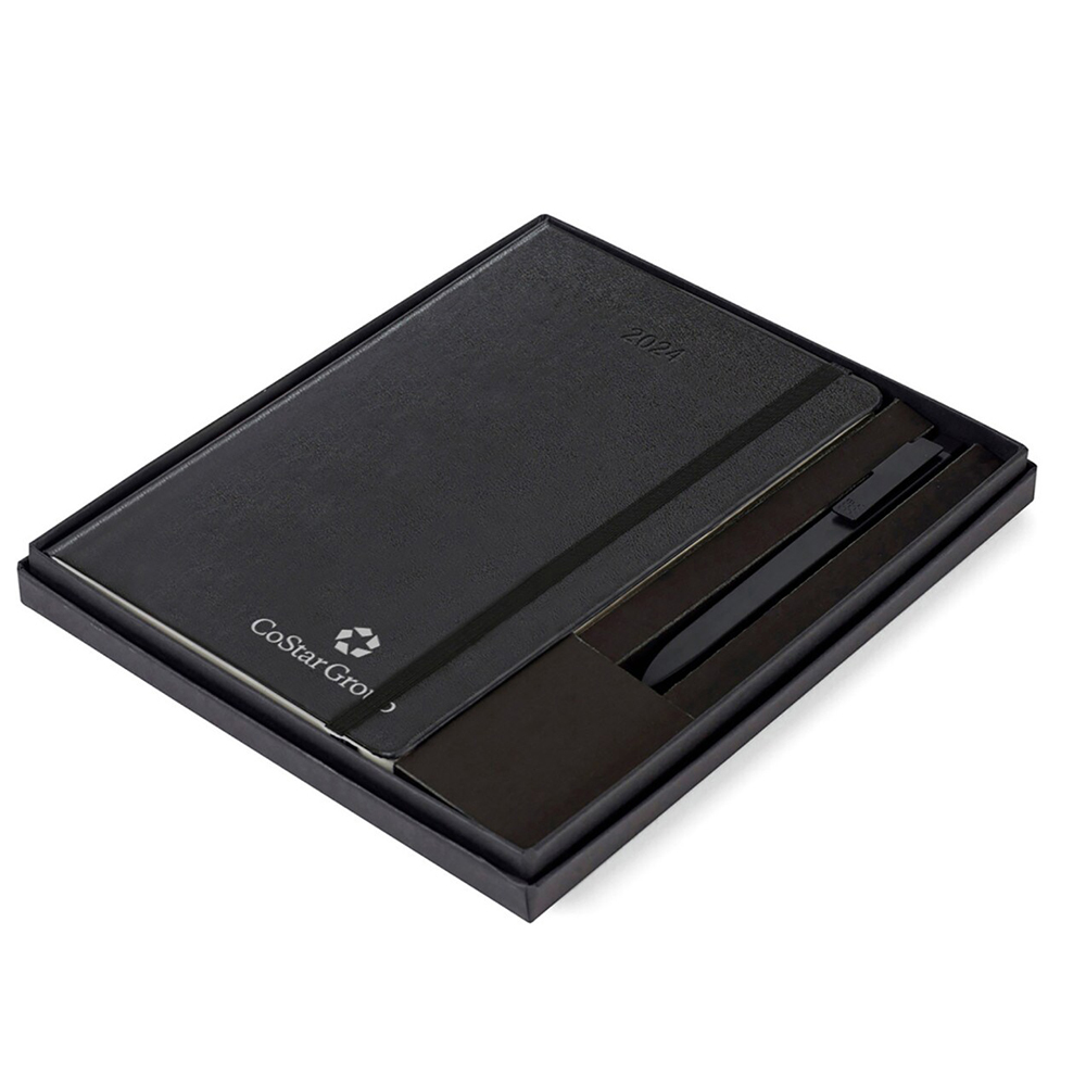 Moleskine® Soft Cover Large 12-Month Weekly 2024 Planner and GO Pen Gift Set - renditionDownload