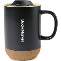 Valo Ceramic Lidded Mug – 14 oz - 101611-Black