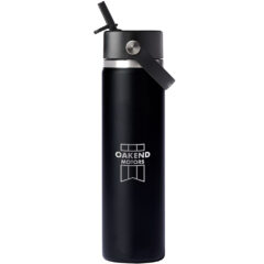 Hydro Flask® Wide Mouth Bottle with Flex Straw Cap- 24oz - 1601-96-2