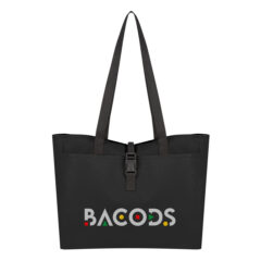 Bianca Buckle Tote Bag - 30093_BLK_Colorbrite