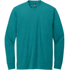 District ®Perfect Blend® CVC Long Sleeve Tee - DT109_HEATHERED TEAL_Flat_Front