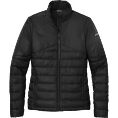 Eddie Bauer ® Ladies Quilted Jacket - EB511_DEEP BLACK_Flat_Fronttif