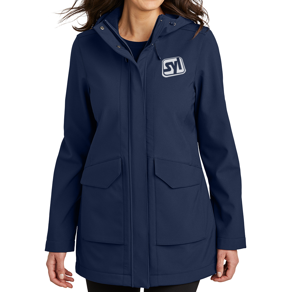 Port Authority® Ladies Collective Outer Soft Shell Parka - L919_RIVER BLUE NAVY_Model_Fronttif