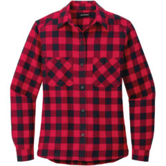 Port Authority® Ladies Plaid Flannel Shirt - LW669_RED_BLACK BUFFALO CHECK_Flat_Fronttif