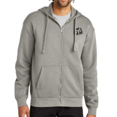 New Era ® Heritage Fleece Full-Zip Hoodie - NEA526_RAINSTORM-GREY_Model_Fronttif
