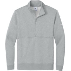 Nike Club Fleece Sleeve Swoosh 1/2-Zip - NKDX6718_DARK GREY HEATHER_Flat_Fronttif