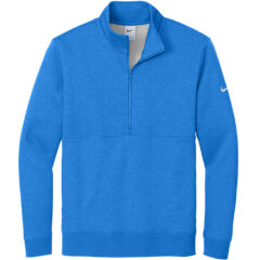 Nike Club Fleece Sleeve Swoosh 1/2-Zip - NKDX6718_LIGHT GAME ROYAL HEATHER_Flat_Fronttif