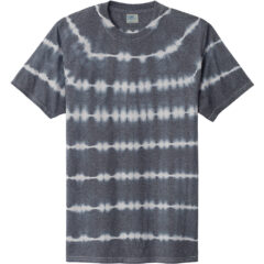 Port & Company ® Allover Stripe Tie-Dye Tee - PC142_GRAPHITE_LIGHT GREY_Flat_Fronttif