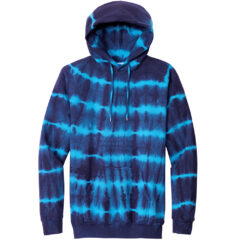 Port & Company ®Allover Stripe Tie-Dye Fleece - PC143_TURQUOISE_TEAM NAVY_Flat_Fronttif