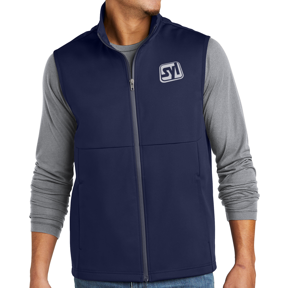 Sport-Tek® Soft Shell Vest - ST981_TRUE NAVY_Model_Fronttif