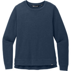 TravisMathew Ladies’ Long Weekend Crew - TM1LD003_BLUE NIGHTS HEATHER_Flat_Fronttif
