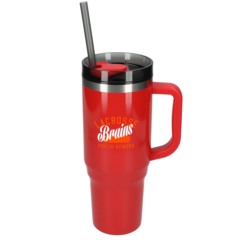 Thor Eco-Friendly Straw Tumbler – 40 oz - Thor Eco-Friendly Straw Tumbler 8211 40 oz 8211 red