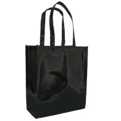 Metallic Tote Bag - black
