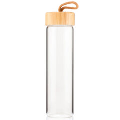 Botanical Glass Bottle with Bamboo Lid – 20 oz - blank