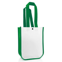 Designer Mini Tote Bag with Curved Corners - green