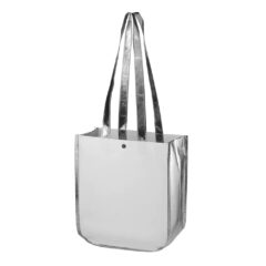 Reusable Fashion Tote Bag - silver